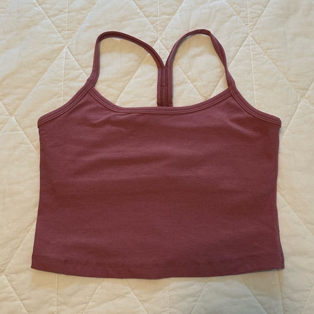 Beyond Yoga Spacedye Slim Racerback Cropped Tank - Orchid Blossom Heather Small